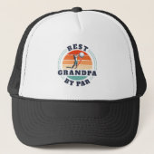 Beste opa op basis van Par Golf Lover Retro op maa Trucker Pet (Voorkant)