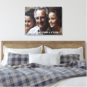 Beste opa op maat canvas afdruk (Insitu (Slaapkamer))