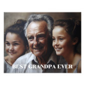 Beste opa op maat foto afdruk (Voorkant)