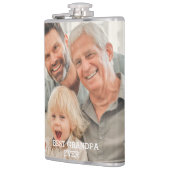 Beste opa op maat Foto Creëer Uw eigen foto Heupfles (Links)