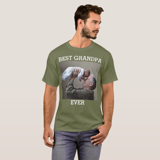 Beste opa op maat Foto Creëer Uw eigen foto T-shirt (Voorkant volledig)