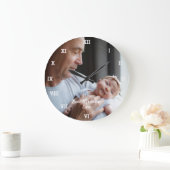 Beste opa op maat Foto Creëer Uw eigen Pop Grote Klok (Huis)