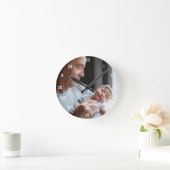 Beste opa op maat Foto Creëer Uw eigen Pop Ronde Klok (Huis)