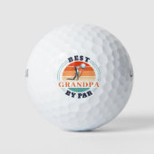 Beste opa op maat van vader op aangepaste opa golfballen (Voorkant)