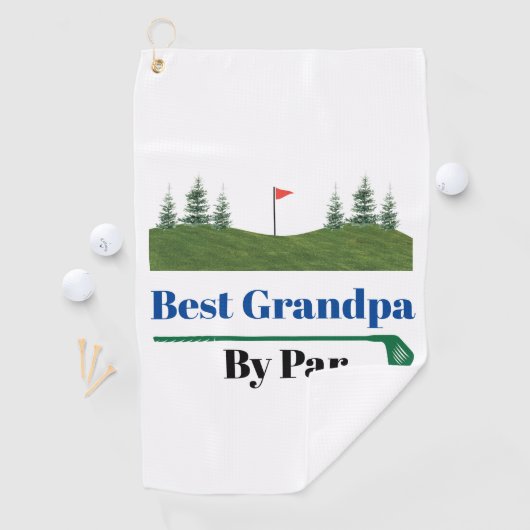 Beste opa op papier golfhanddoek (Insitu)