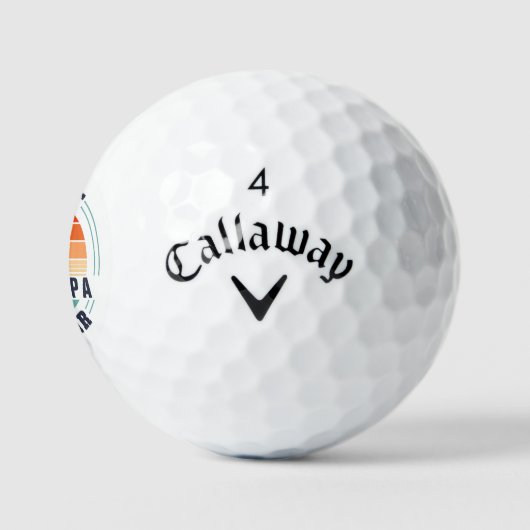 Beste opa op Par Custom Fathers Day Golfballen (Logo)