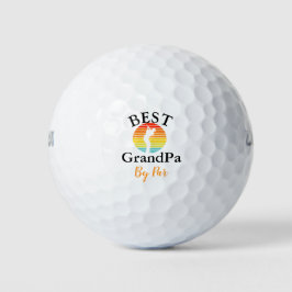 Beste opa op Par Custom Fathers Day Golfballen