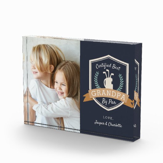 Beste opa op transactiebasis | Golf Grandpa Fotoblokken (Rechts)