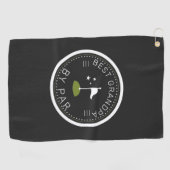 Beste opa op transactiebasis | Vaderdag Cadeau Golfhanddoek (Horizontaal)