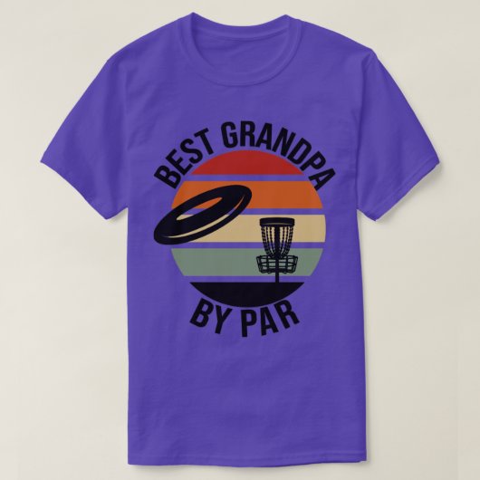 Beste opa op vaderdag Frisbee schijf Golf T-shirt (Design voorkant)