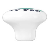 Beste opa Opa-dag Retro aangepaste papa Keramische Knop (Zijkant)