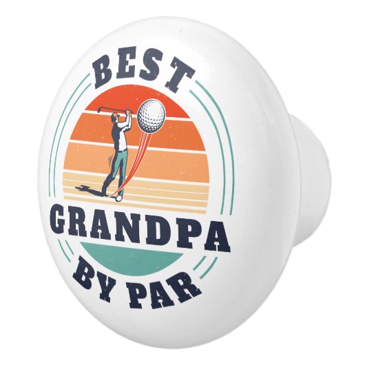 Beste opa Opa-dag Retro aangepaste papa Keramische Knop (Rechts)