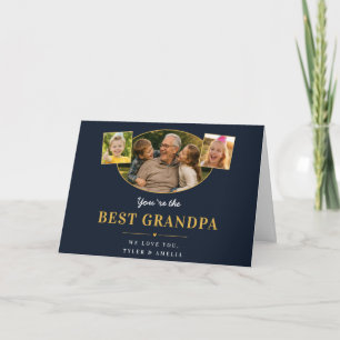 Beste Opa Opa Groet 3 Foto Feestdagen Kaart