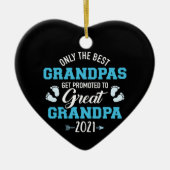 Beste opa-opa-opa 2021 keramisch ornament (Voorkant)