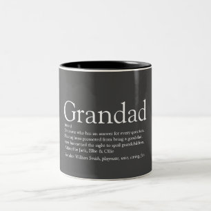 Beste Opa Opa Papa Definitie Grijs Tweekleurige Koffiemok