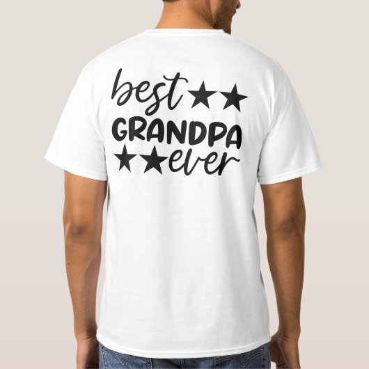Beste opa T-Shirt (Achterkant)