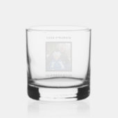 Beste opa ter wereld aangepaste foto gepersonalise whisky glas (Achterkant)