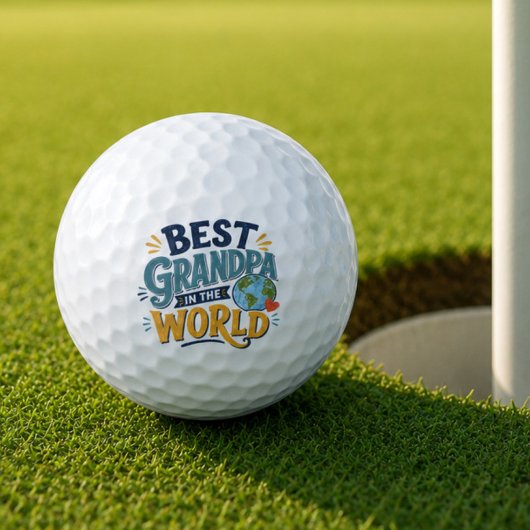 Beste opa ter wereld golfbal cadeau golfballen