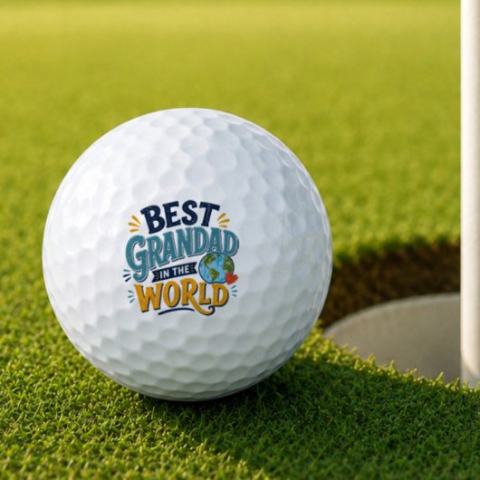 Beste opa ter wereld golfbal golfballen