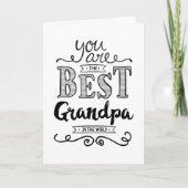 Beste opa ter wereld jarig kaart (Voorkant)