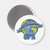 Beste Opa ter Wereld Magneet (Voorkant / Achterkant)