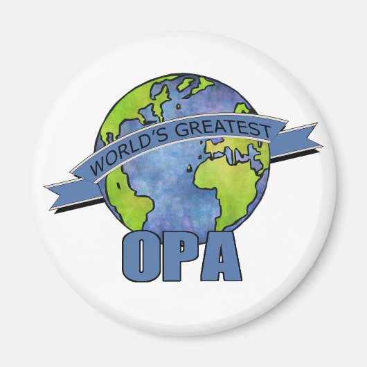 Beste Opa ter Wereld Magneet (Voorkant)