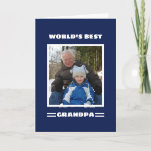 Beste Opa ter Wereld Op Maat Gemaakte Foto Geperso Kaart