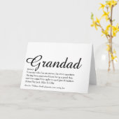 Beste Opa ter Wereld, Opa, Definitie Script Kaart (Gele Bloem)