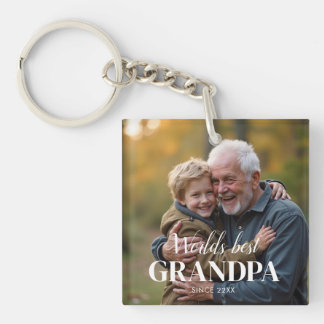 Beste opa ter wereld sinds 22xx leuke foto sleutelhanger