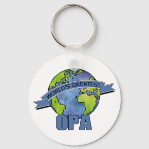 Beste Opa ter Wereld Sleutelhanger