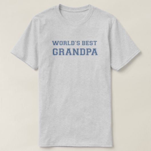 Beste opa ter wereld t-shirt (Design voorkant)