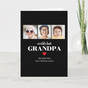 Beste Opa ter Wereld We houden van je 3 Kinderen F Kaart