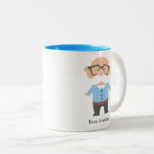 Beste opa tweekleurige koffiemok (Voorkant rechts)