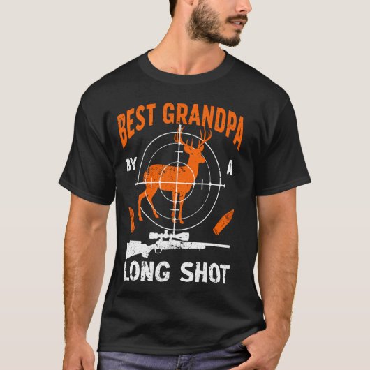Beste Opa Vader Hertenjager Opa Grappig T-shirt (Voorkant)