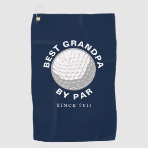 Beste opa vaders dag op maat golfhanddoek