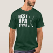 Beste opa van de Duitse opa Golf T-shirt (Voorkant)