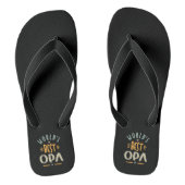 Beste Opa van de Mannen wereld - vader opa Gift Teenslippers (Voetbed)