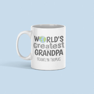Beste Opa van de Wereld Aangepaste Naam Koffiemok