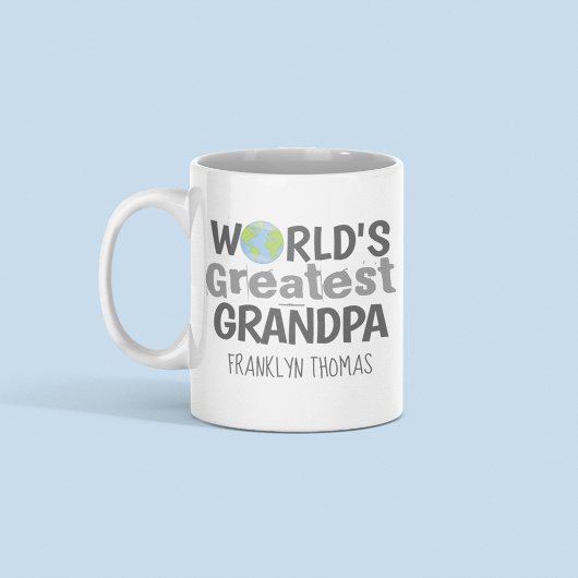 Beste Opa van de Wereld Aangepaste Naam Koffiemok