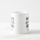 Beste Opa van de Wereld Aangepaste Naam Koffiemok (Center)