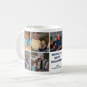 Beste Opa van de Wereld Foto Collage Koffiemok (Voorkant links)