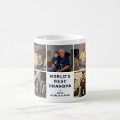 Beste Opa van de Wereld Foto Collage Koffiemok (Center)