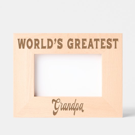 Beste Opa van de Wereld Gegraveerde Lijstjes (Voorkant)