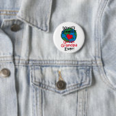 Beste Opa van de Wereld Hart Ronde Button 5,7 Cm (In situ)