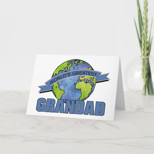 Beste Opa van de Wereld Kaart (Voorkant)