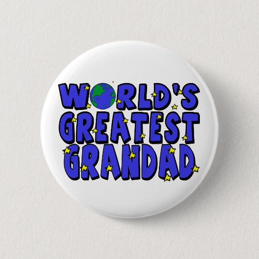 Beste Opa van de Wereld Ronde Button 5,7 Cm (Voorkant)