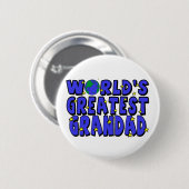Beste Opa van de Wereld Ronde Button 5,7 Cm (Voorkant /achterkant)