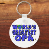 Beste Opa van de Wereld Sleutelhanger (Voorkant)
