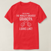 Beste opa van de wereld t-shirt (Design voorkant)