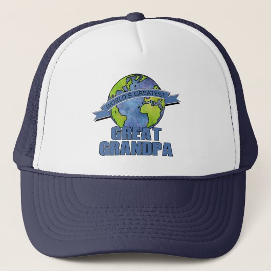 Beste Opa van de Wereld Trucker Pet (Voorkant)